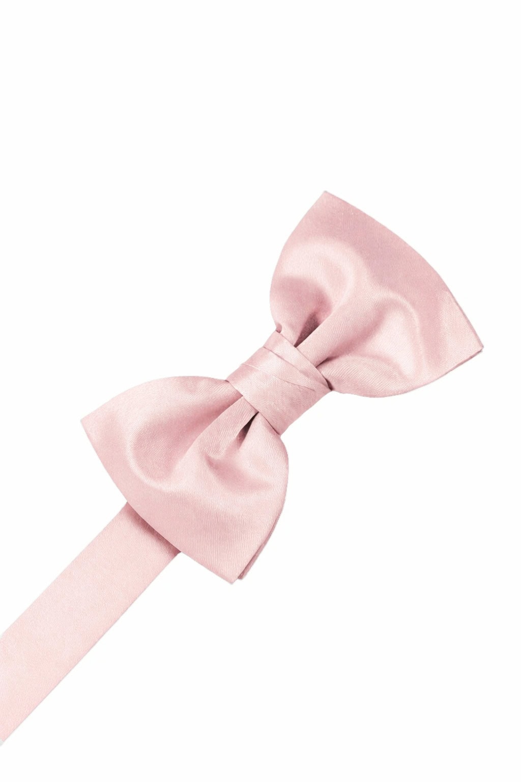 Pink Solid Satin Bowtie