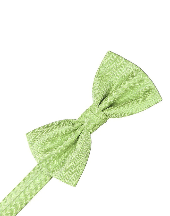 Kiwi Herringbone Pre-Tied Bowtie
