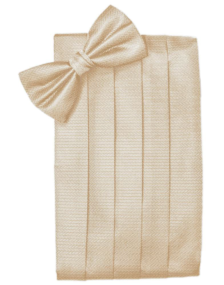 Sand Herringbone Cummerbund
