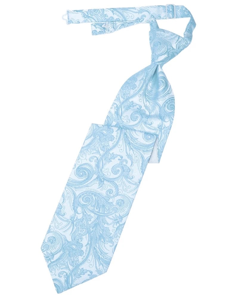 Light Blue Tapestry Long Tie