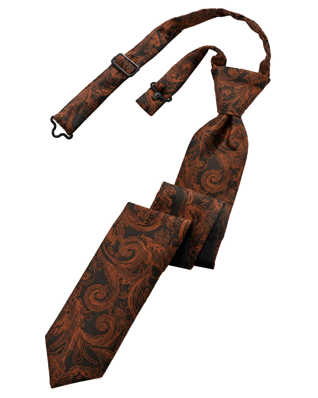 Cognac Tapestry Skinny Tie