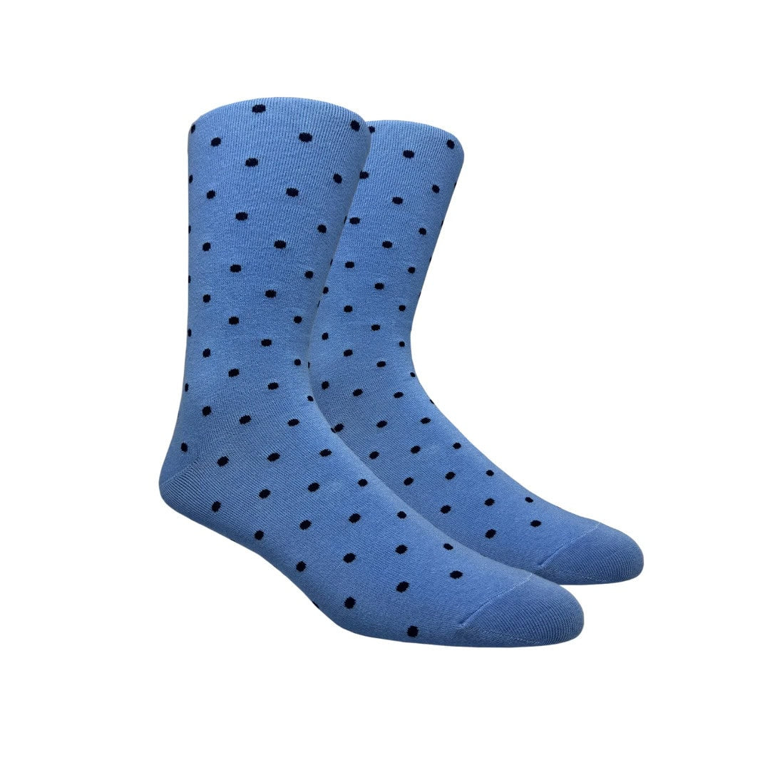 Light Blue Polka Dot Socks