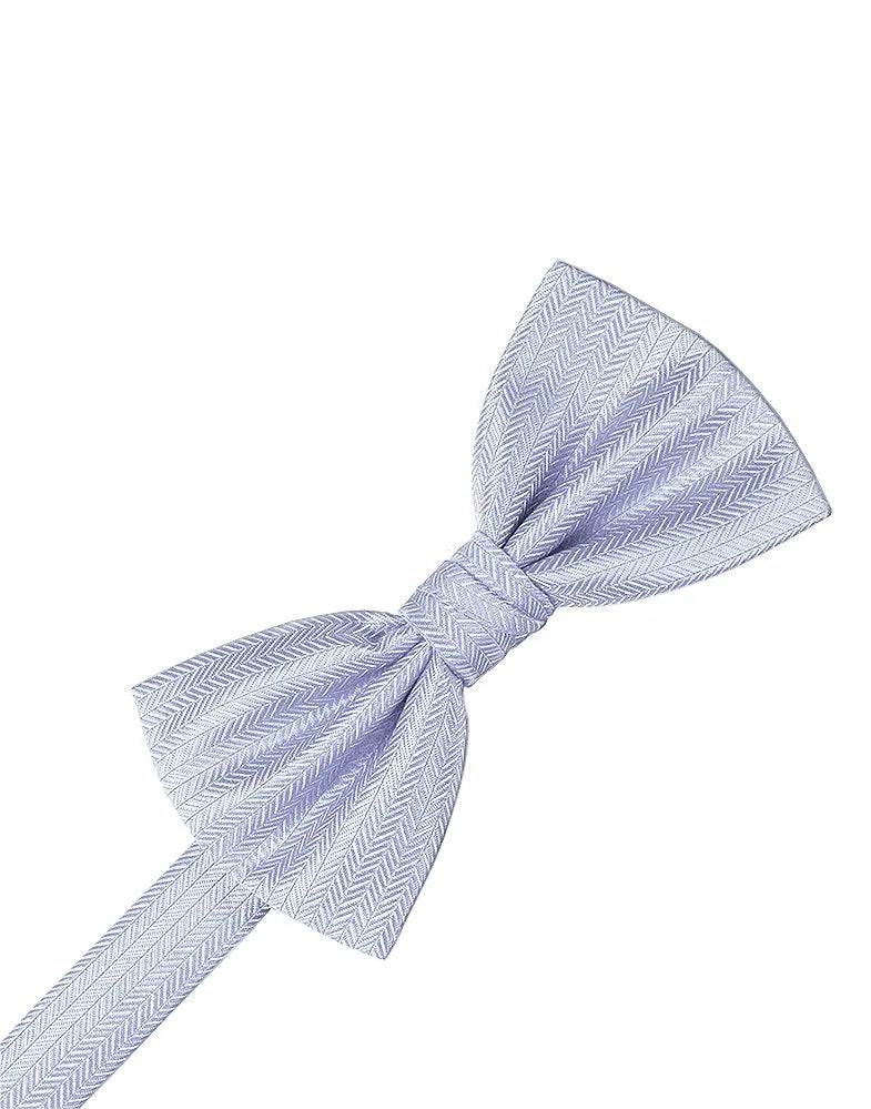 Periwinkle Herringbone Bowtie