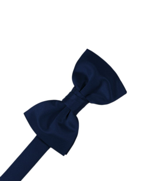 Marine Solid Satin Bowtie