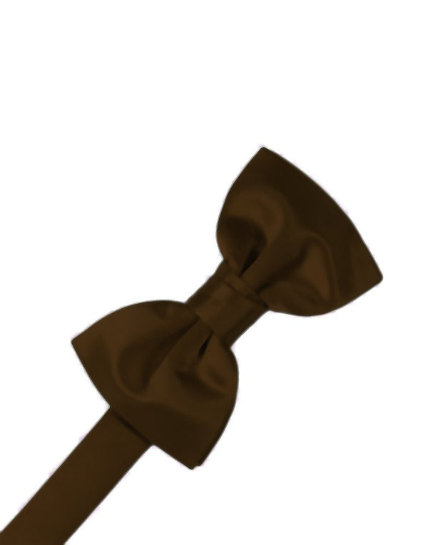 Truffle Solid Satin Bowtie