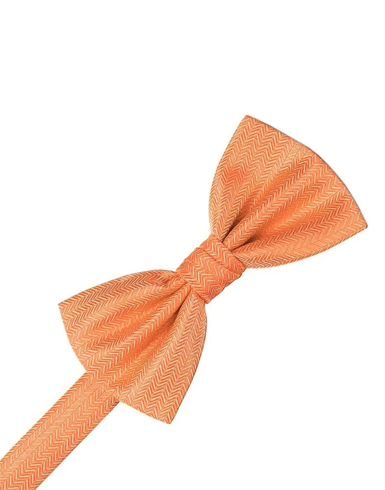 Mandarin Herringbone Bowtie