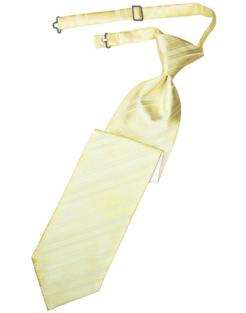 Banana Striped Satin Long Tie