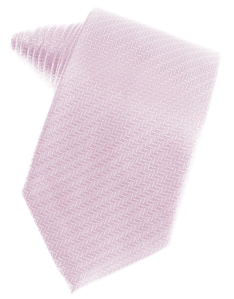 Light Pink Herringbone Suit Tie