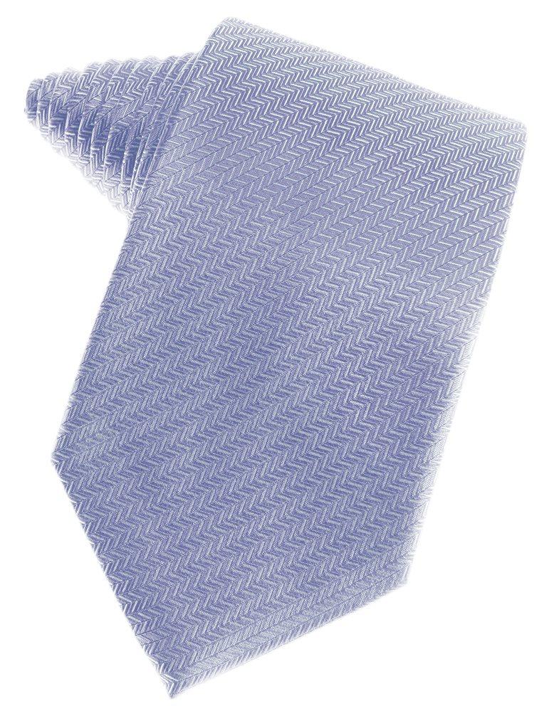 Periwinkle Herringbone Suit Tie