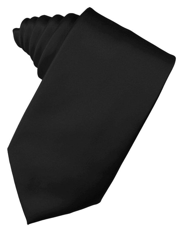Black Self-Tie Long Tie