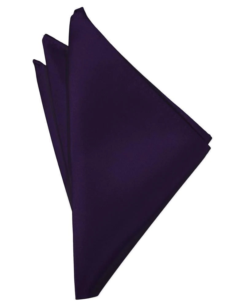 Amethyst Solid Satin Pocket Square