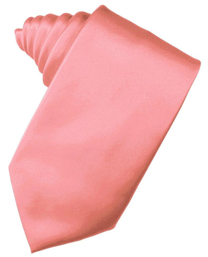 Coral Self-Tie Long Tie