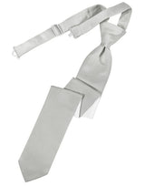Platinum Pre-Tied Skinny Tie