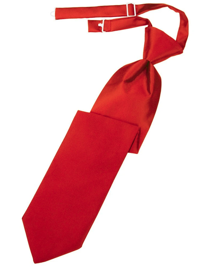 Persimmon Pre-Tied Long Tie