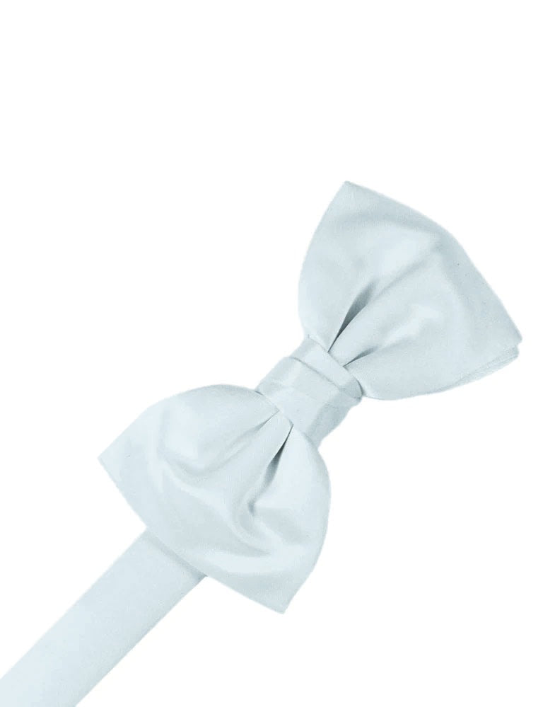 Seaglass Blue Solid Satin Bowtie