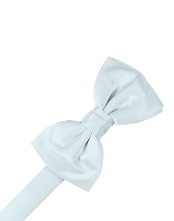 Seaglass Blue Solid Satin Bowtie