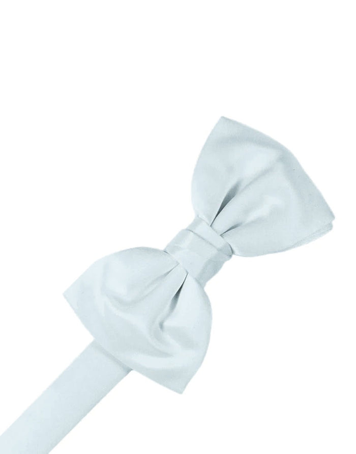 Seaglass Blue Solid Satin Bowtie