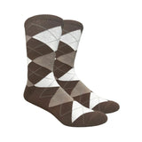 Brown Argyle Socks