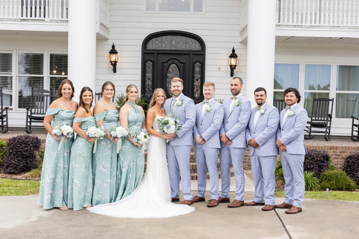 outfit your wedding party without the groupchat chaos