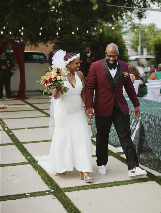 Wine Shawl Tuxedo