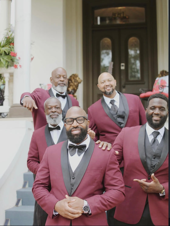 Wine Shawl Tuxedo