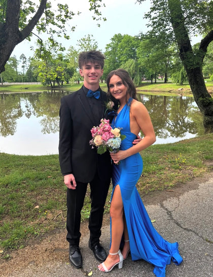 Black Infinity Tuxedo worn by a Tuxedo Club customer