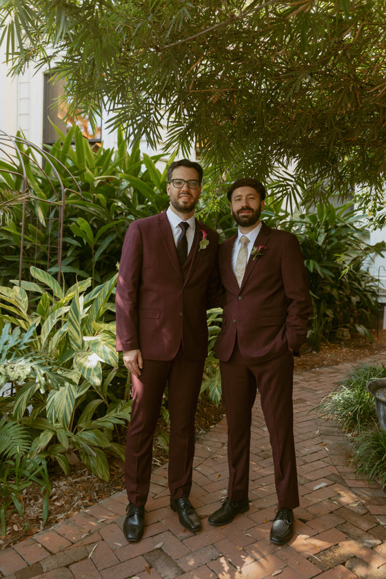 Burgundy Suit