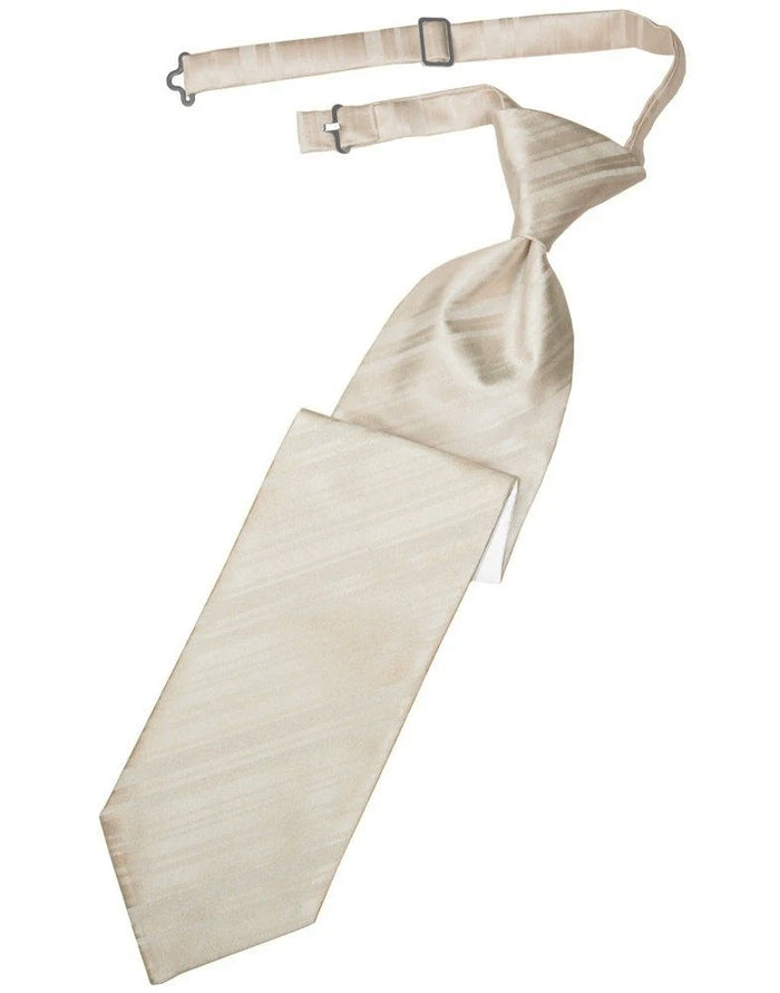 Bamboo Striped Pre-Tied Long Tie