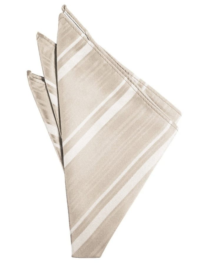 Bamboo Striped Pocket Square
