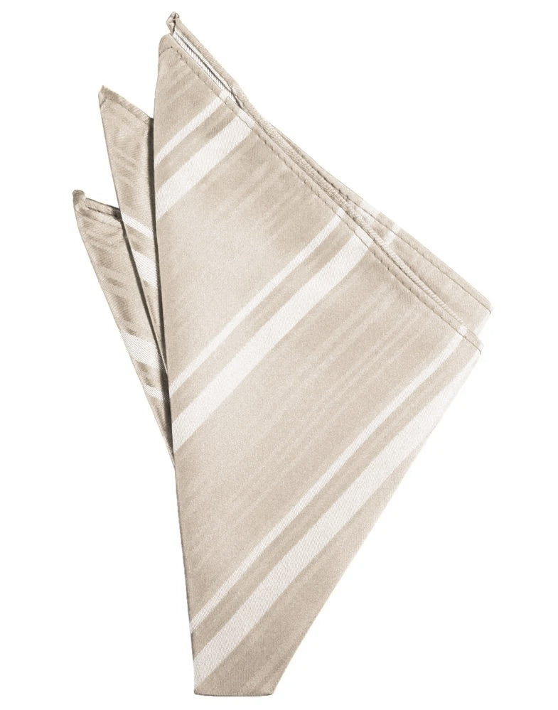 Bamboo Striped Pocket Square
