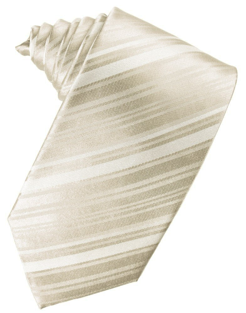 Bamboo Striped Self-Tie Long Tie