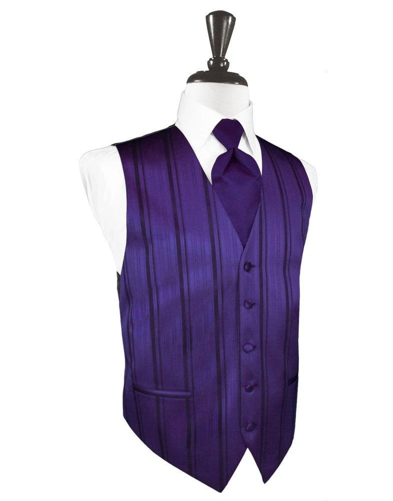 Purple Striped Vest