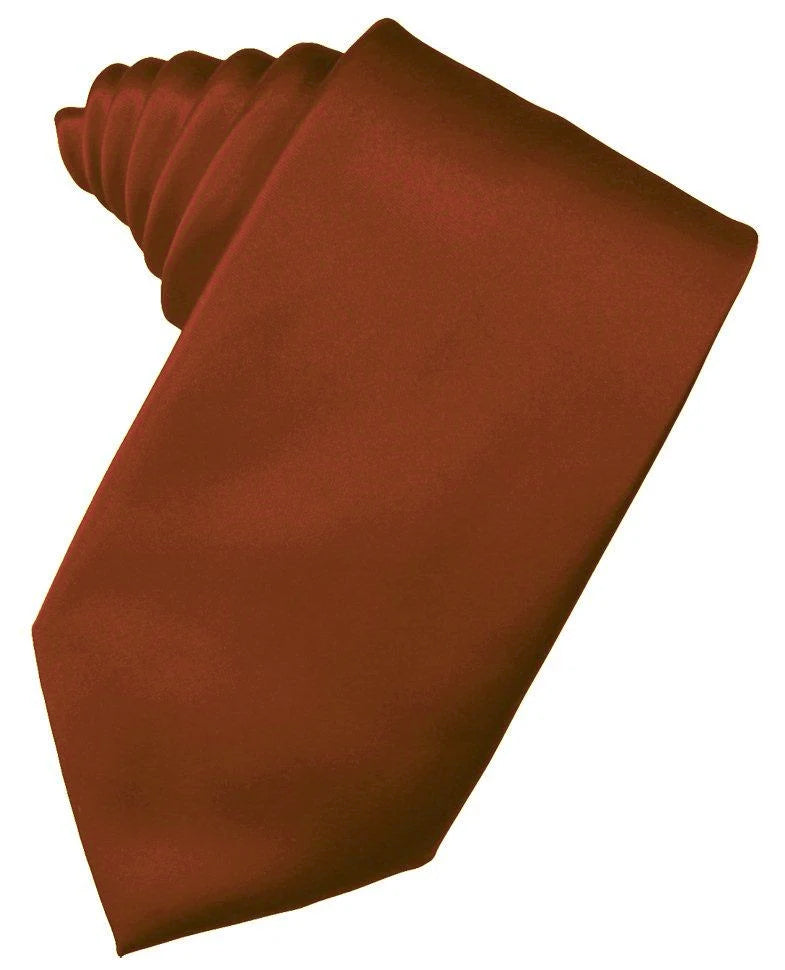 Cognac Self-Tie Long Tie