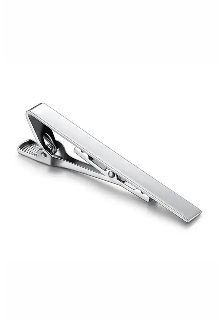 Gloss Silver Tie Bar