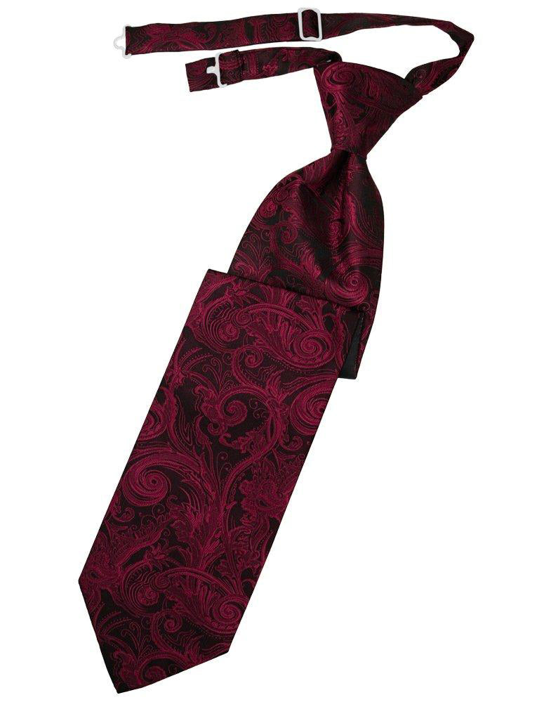 Apple Tapestry Pre-Tied Long Tie
