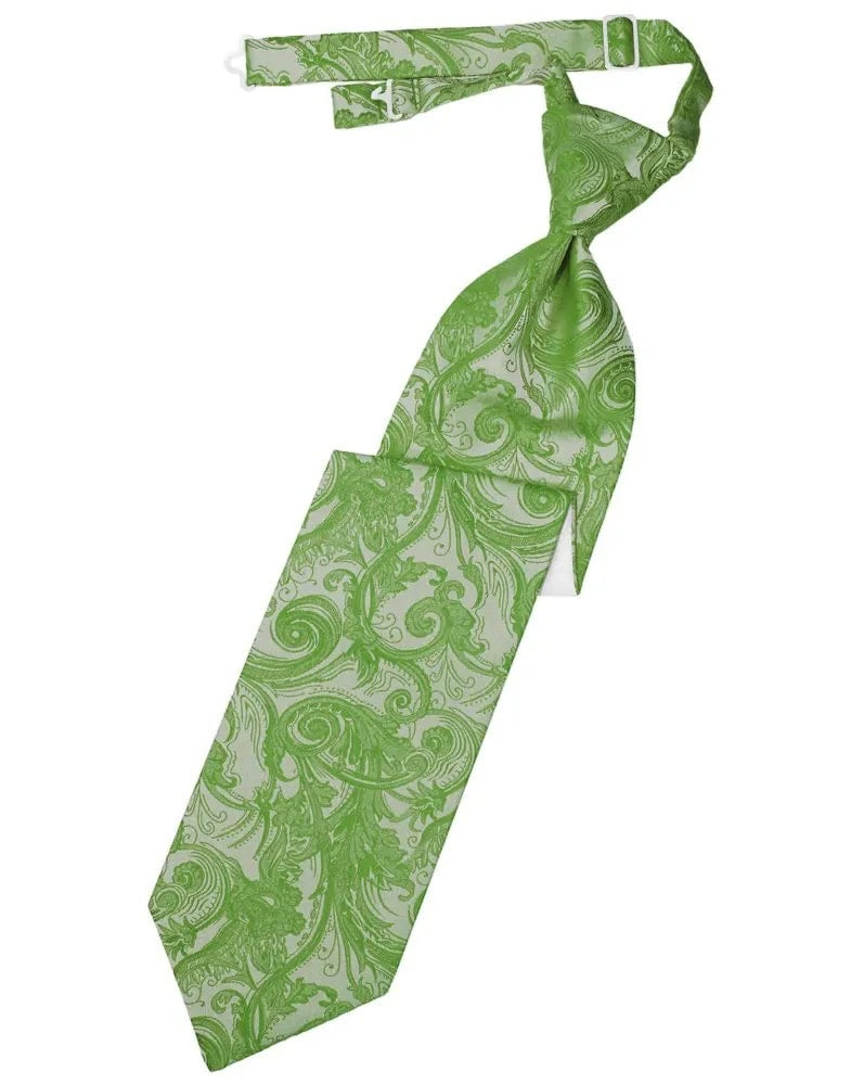 Clover Tapestry Pre-Tied Long Tie
