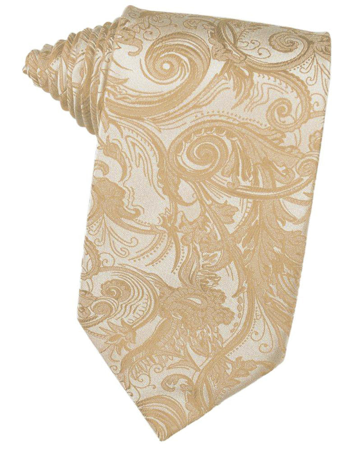 Golden Tapestry Self-Tie Long Tie
