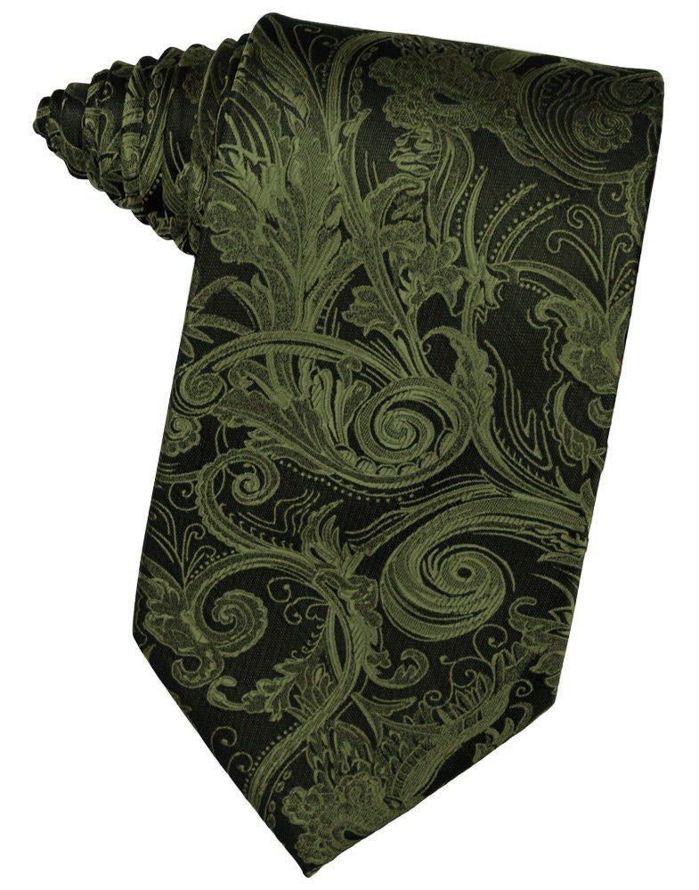 Moss Tapestry Self-Tie Long Tie