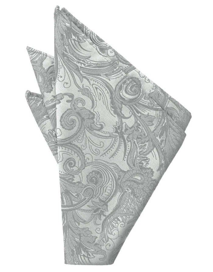 Platinum Tapestry Pocket Square