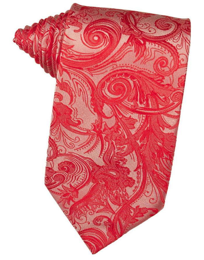 Persimmon Tapestry Self-Tie Long Tie