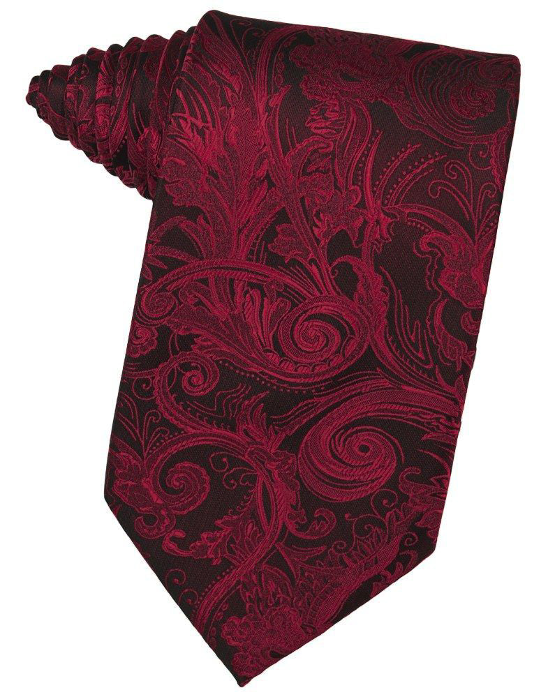 Apple Tapestry Self-Tie Long Tie