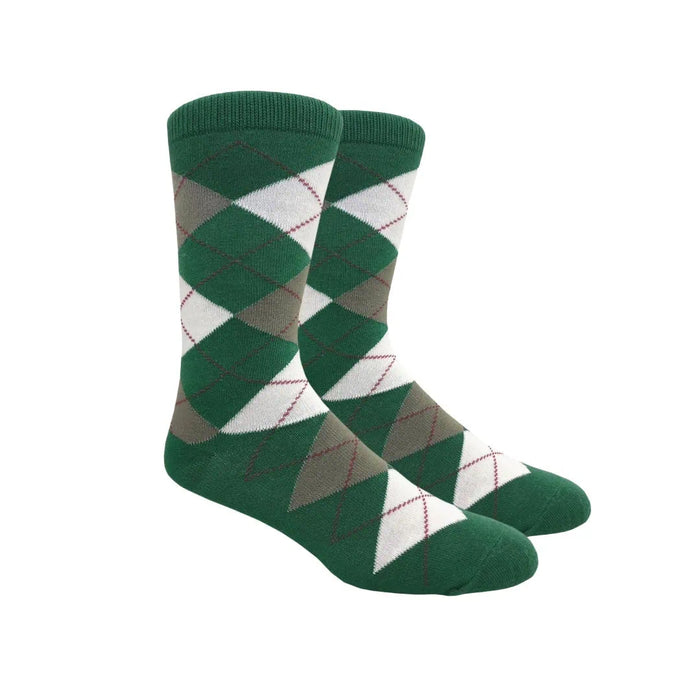Green Argyle Socks