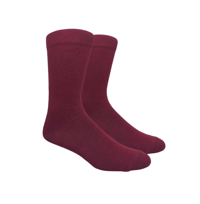 Burgundy Dress Socks