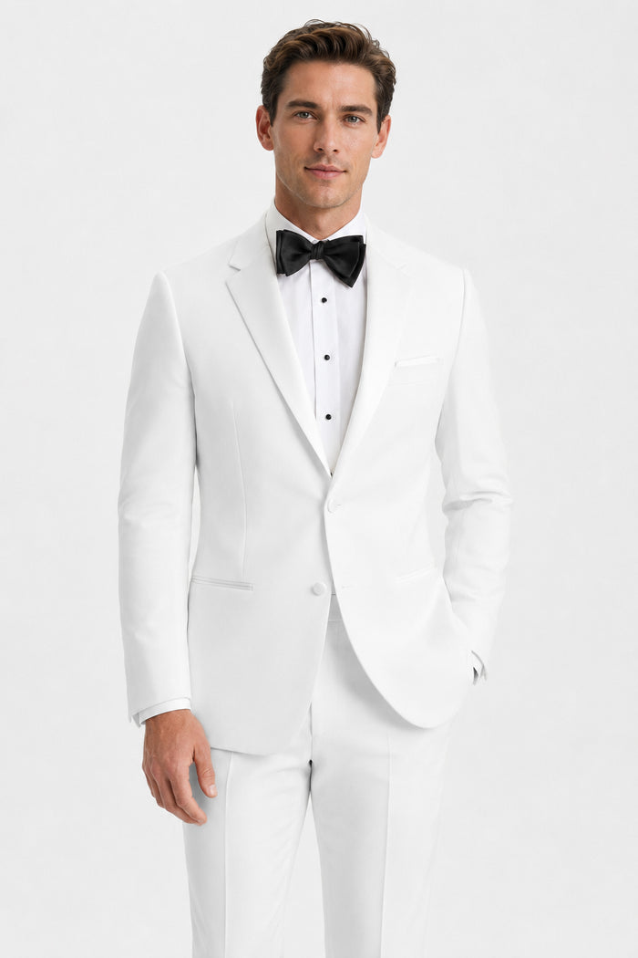 Pure White Notch Tuxedo