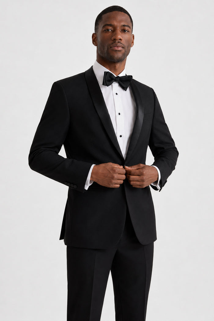 Black Shawl Tuxedo Jacket