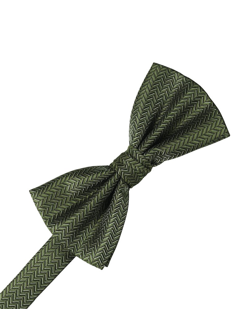 Sage Herringbone Bowtie