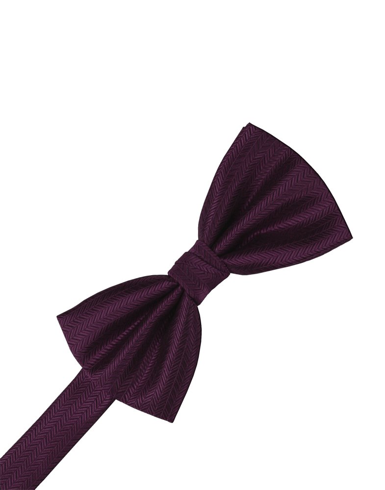 Sangria Herringbone Bowtie