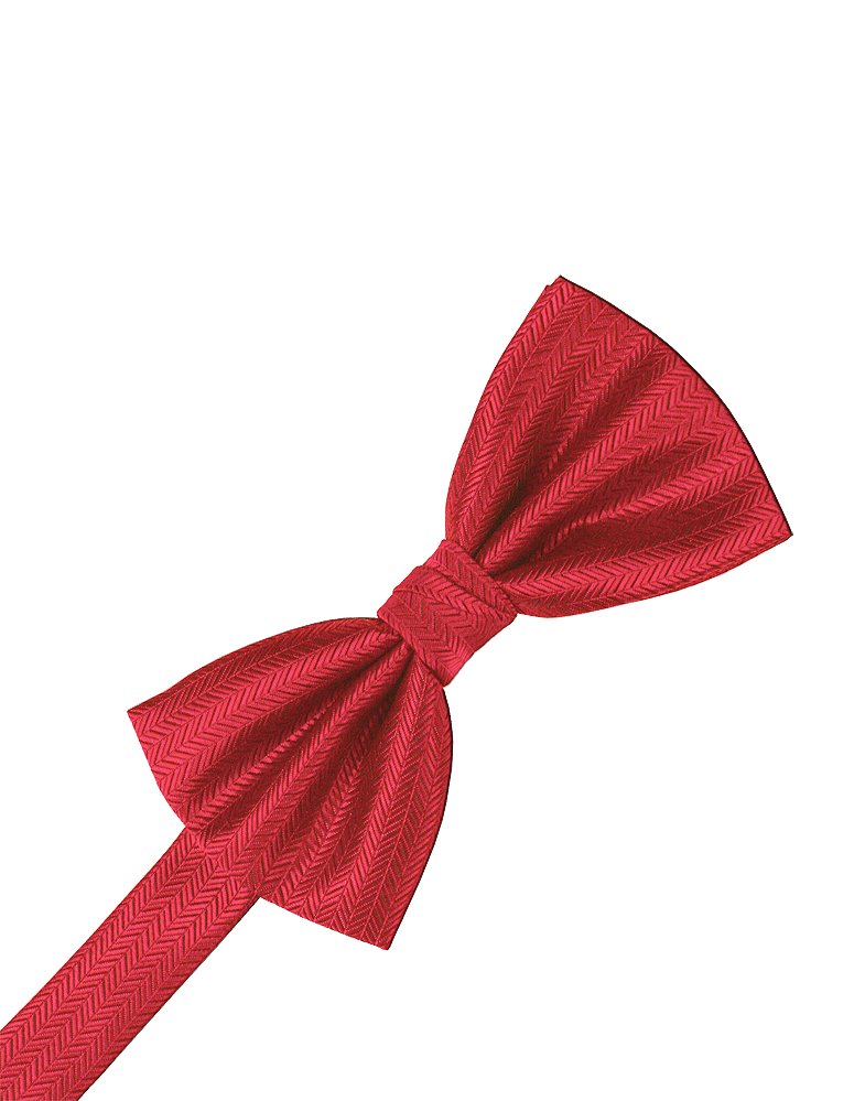 Watermelon Herringbone Bowtie