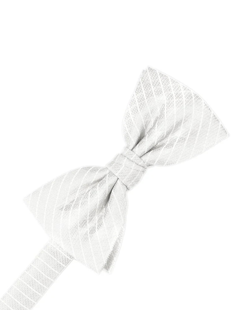 White Palermo Pre-Tied Bowtie