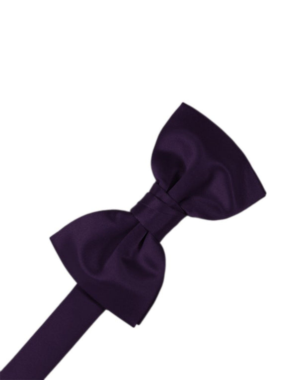 Amethyst Solid Satin Bowtie